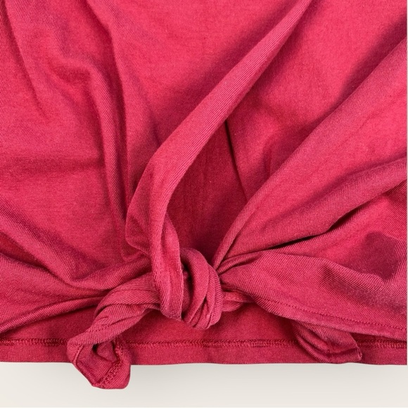 Banana Republic XS Tie-Back Tank Top – Burgundy 100% Cotton - Picture 5 of 6